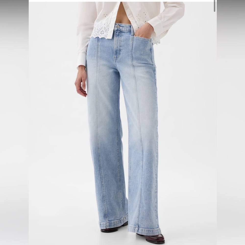 Gap high rise stride jeans